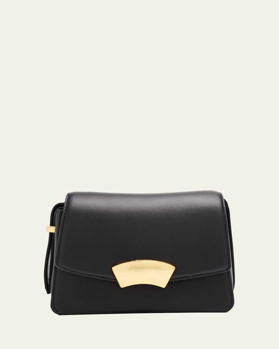 ID Flap Leather Shoulder Bag